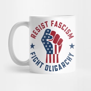 Resist Fascism Fight Oligarchy Anti Elon Protest Mug